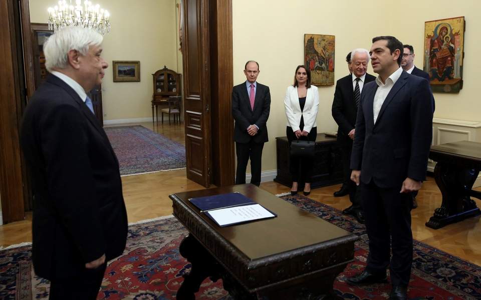 PM Alexis Tsipras sworn in as foreign minister