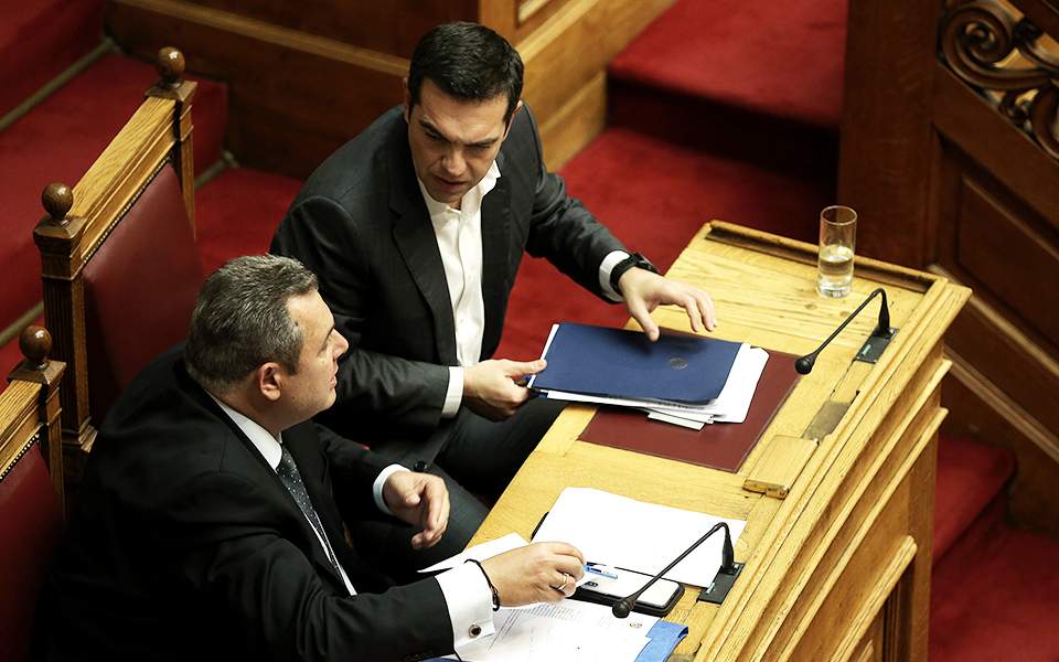 Crucial Tsipras-Kammenos meeting brought forward to Sunday