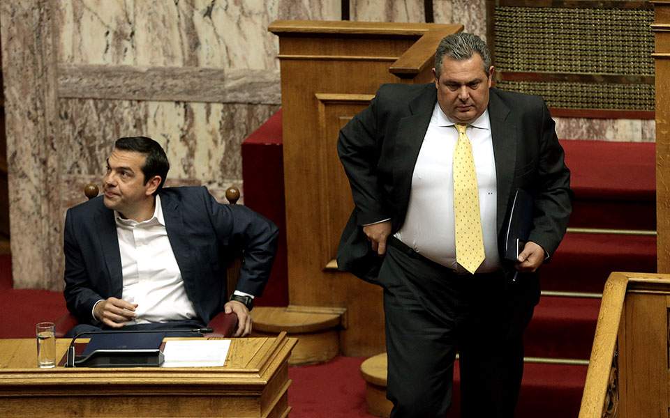 Greek coalition chasm deepening
