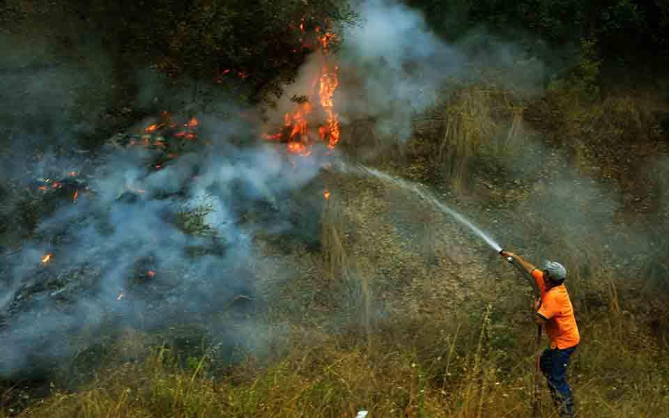 Man arrested over Monday’s wildfire in western Peloponnese