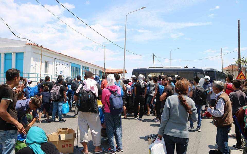 Violence at Moria as migrant arrivals on Lesvos spike