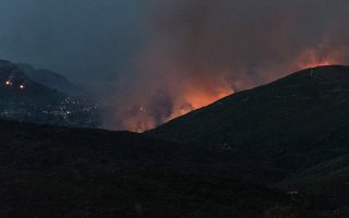 Reinforcements sent to fight four fires on Evia island