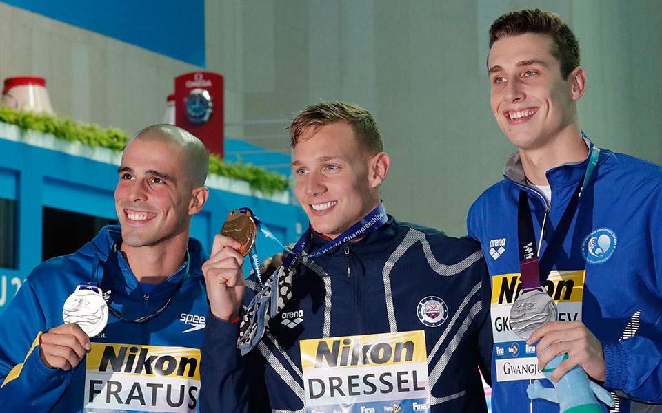 Golomeev swims to a World Championship silver medal