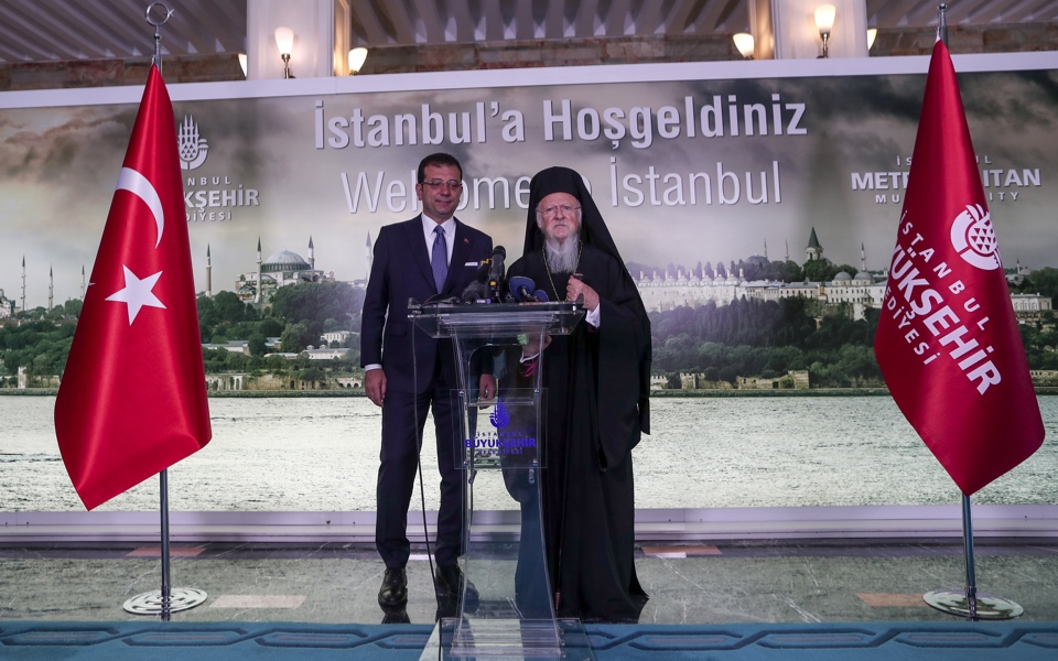 Vartholomaios, Imamoglu meet in Istanbul