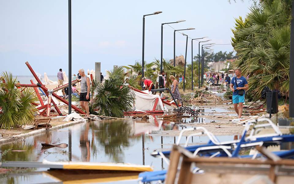 Efforts continue to assess damage from Halkidiki storm