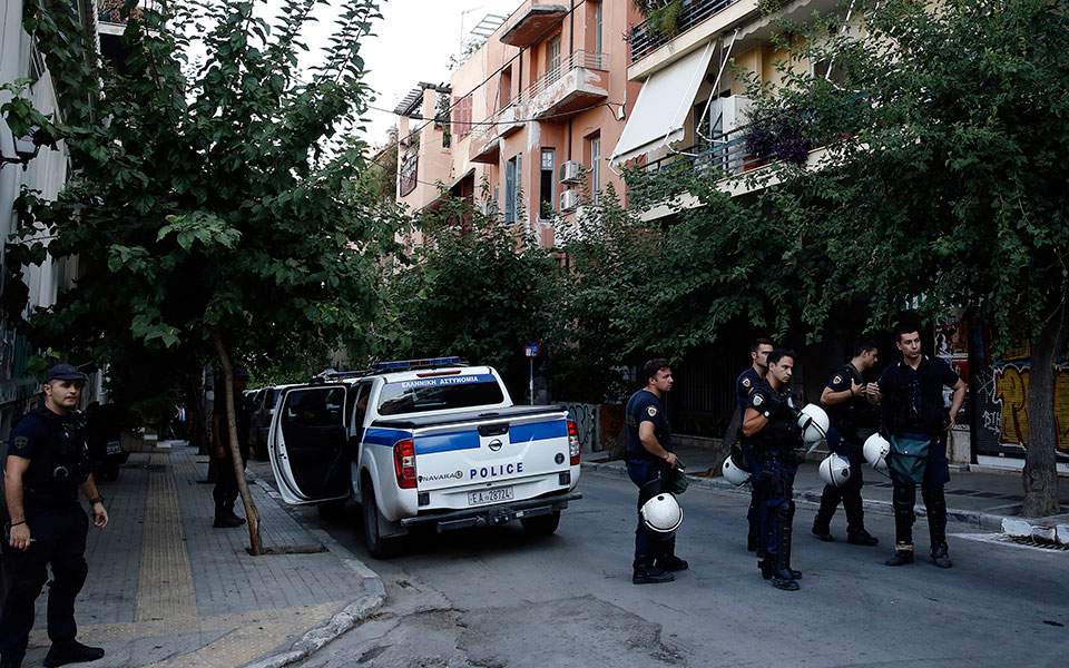 Three charged with disturbing peace after police raid in Exarchia squats