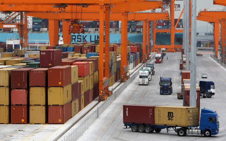Exports drop sharply in June, but imports follow