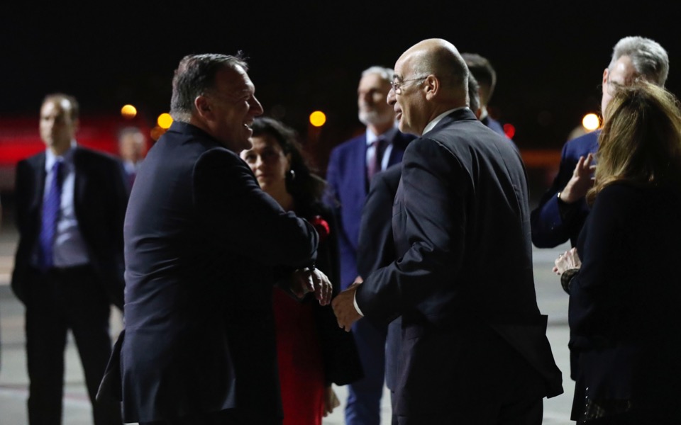 Pompeo arrives in Athens for two-day visit