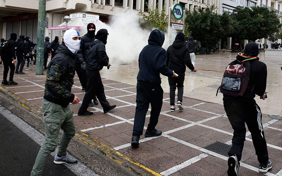 Student protest rally in Athens marred by violence
