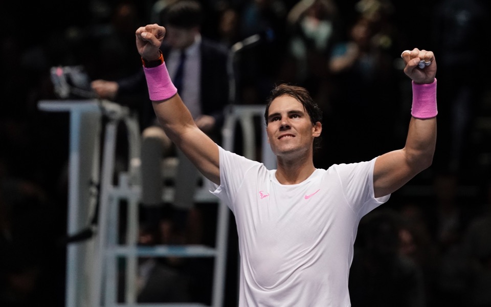 Nadal beats Tsitsipas to stay in contention at ATP Finals