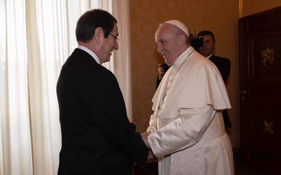 Cypriot president says Pope Francis to visit island in 2020