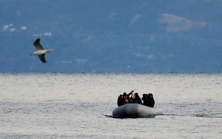 Migrants put in quarantine after landing on Lesvos island