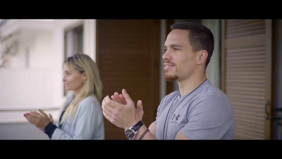 New TV ad sees star athletes applaud the crowd that stayed home