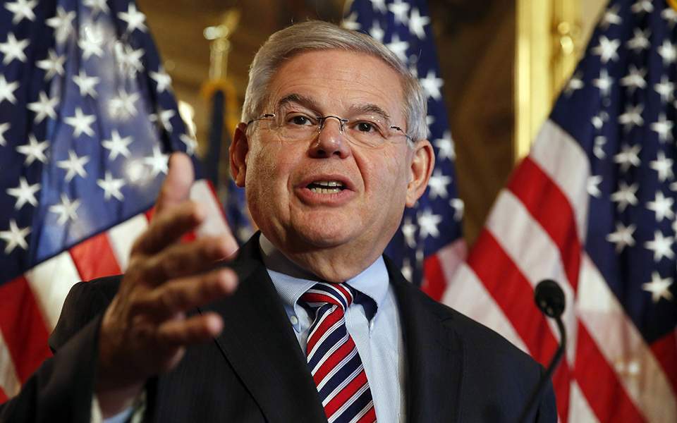 Menendez wants to end requiring yearly approval for US weapons sales to Cyprus