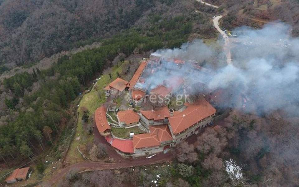Blaze destroys section of Byzantine monastery in Phocis