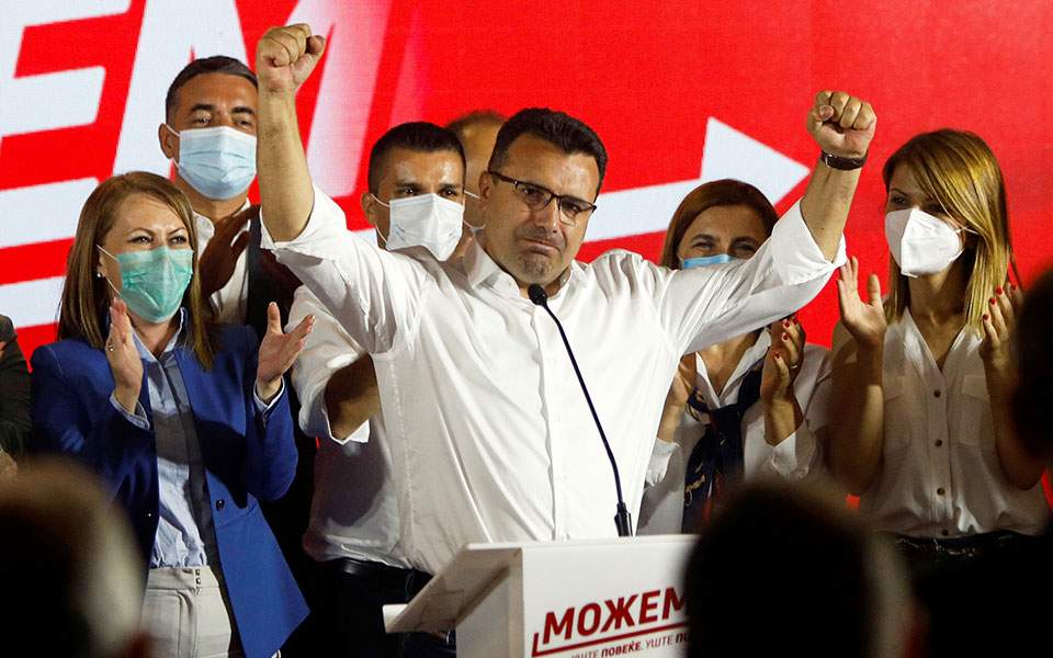 Zaev claims victory in North Macedonia election
