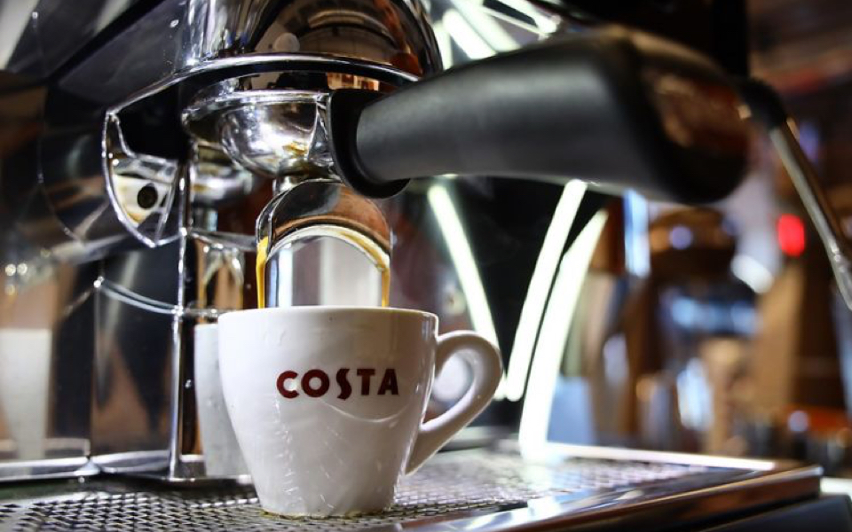 Costa Del Mar 2x costa coffee espresso cups 