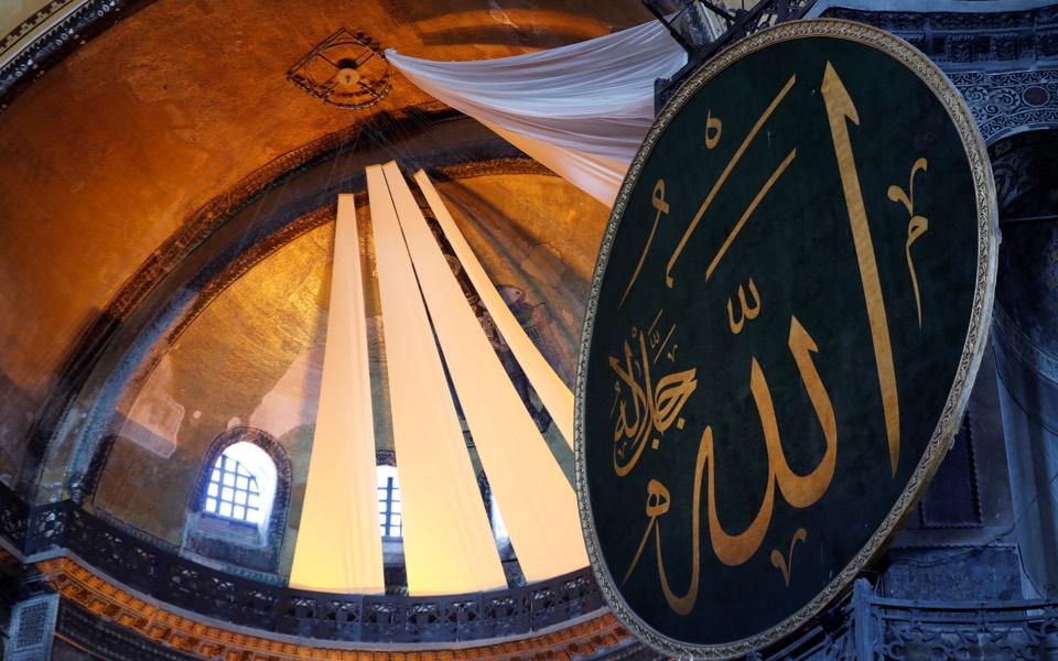 Haghia Sophia being rendered ‘closed and silent’