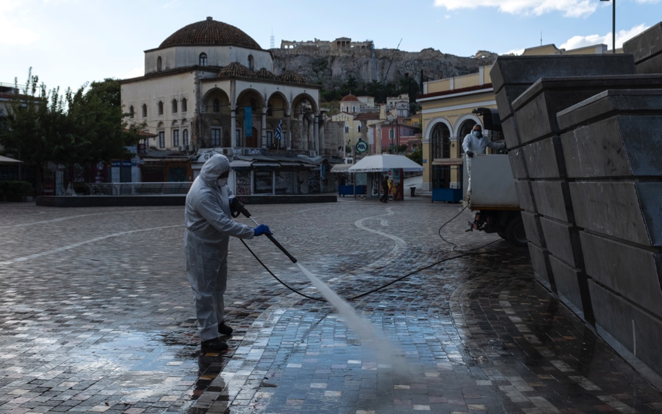 Disinfectant crews hit town