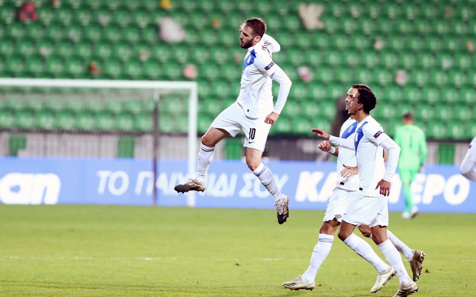Greece wins at Moldova to set up decider with Slovenia