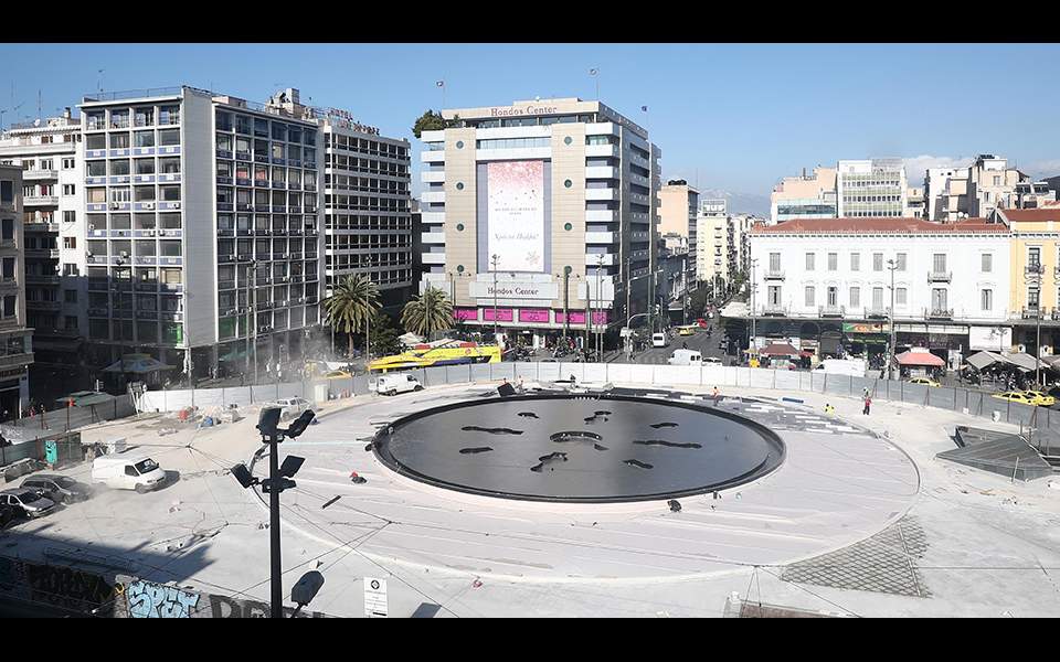 Reconstructed Omonia square to be handed over next week
