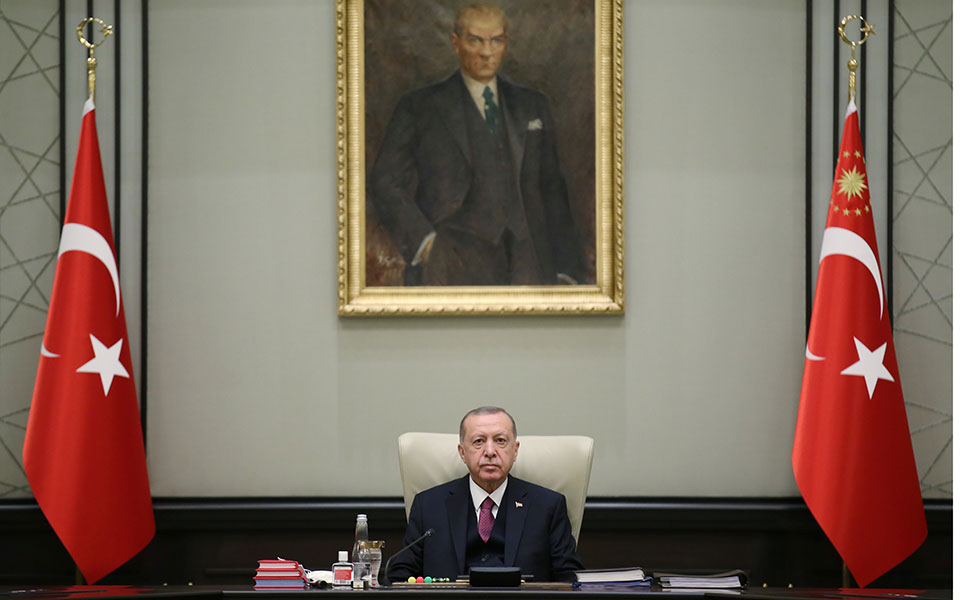Erdogan invokes ‘Blue Motherland’ rhetoric, repeats claims