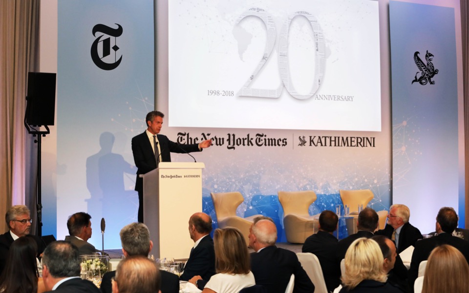 Kathimerini, NYT celebrate 20 years of partnership