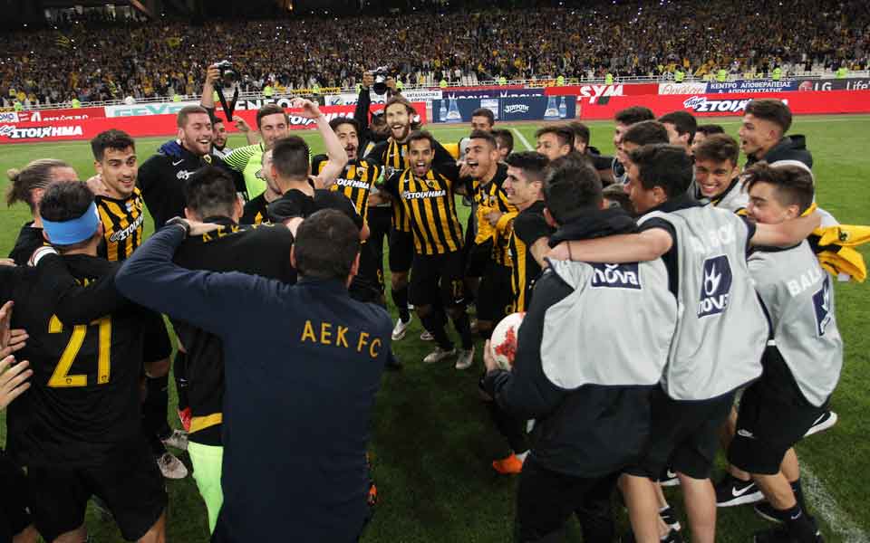 AEK crowned champion, pending the appeals committee decision