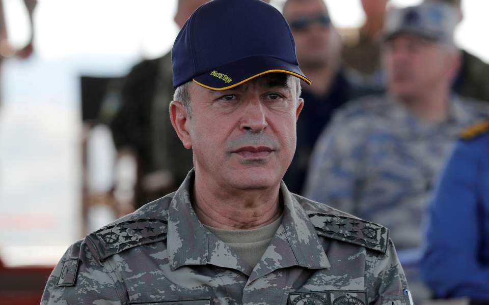 Turkish defense minister reiterates accusations against Athens