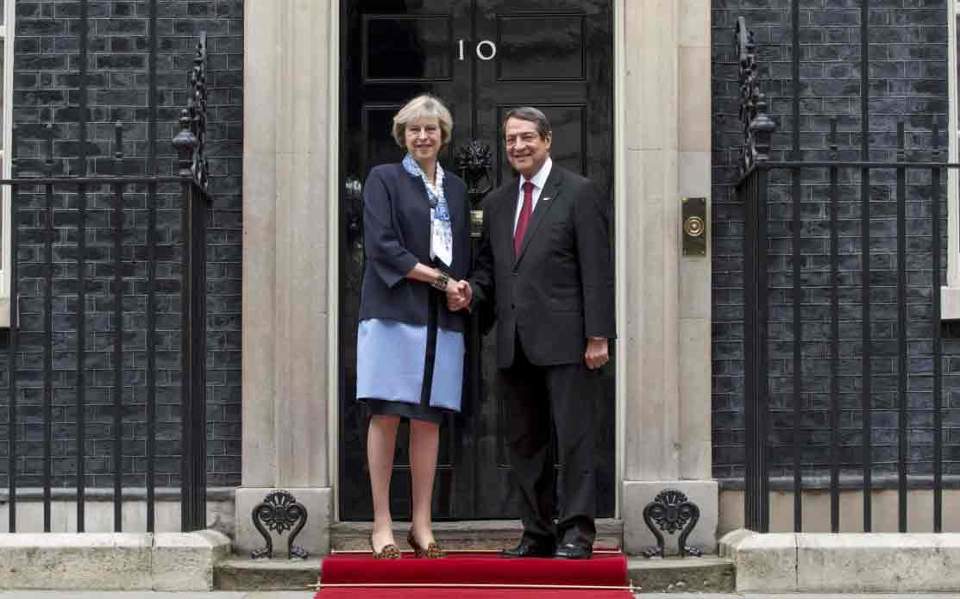 May calls Anastasiades to congratulate him on reelection