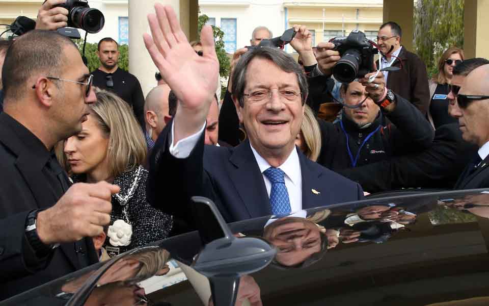 Exit polls: President Anastasiades set to win a second term in Cyprus