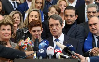 Re-elected Cyprus President Anastasiades pledges cooperation