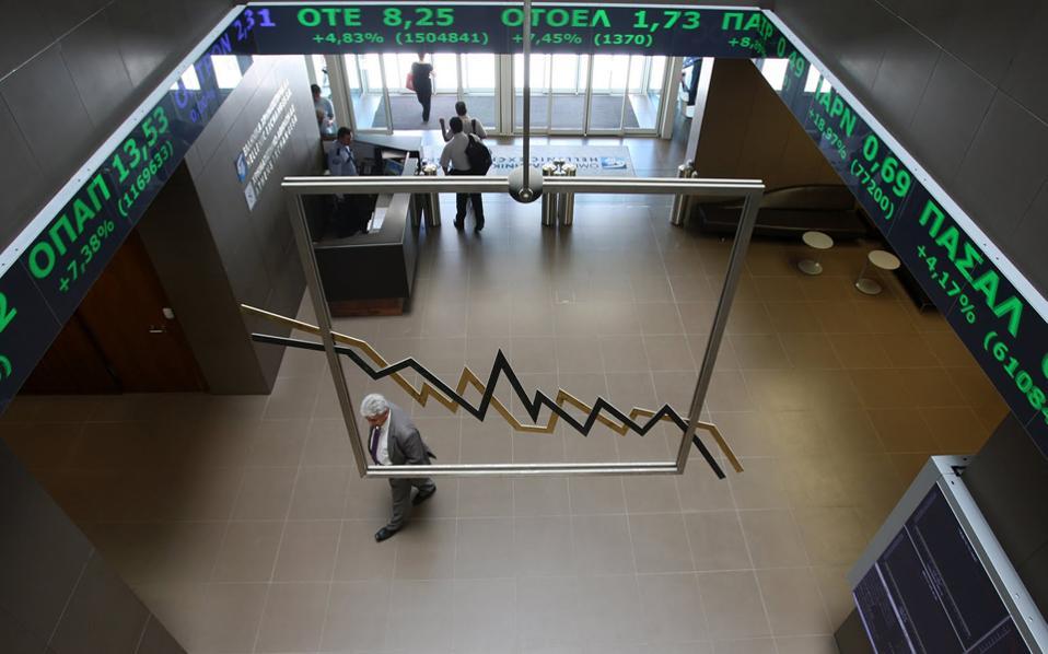 Greek stocks down more than 6 percent amid European slide