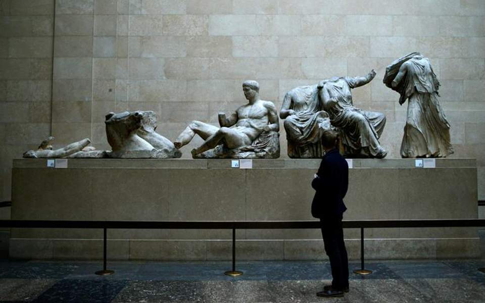 Possible water damage in the British Museum’s Parthenon Gallery