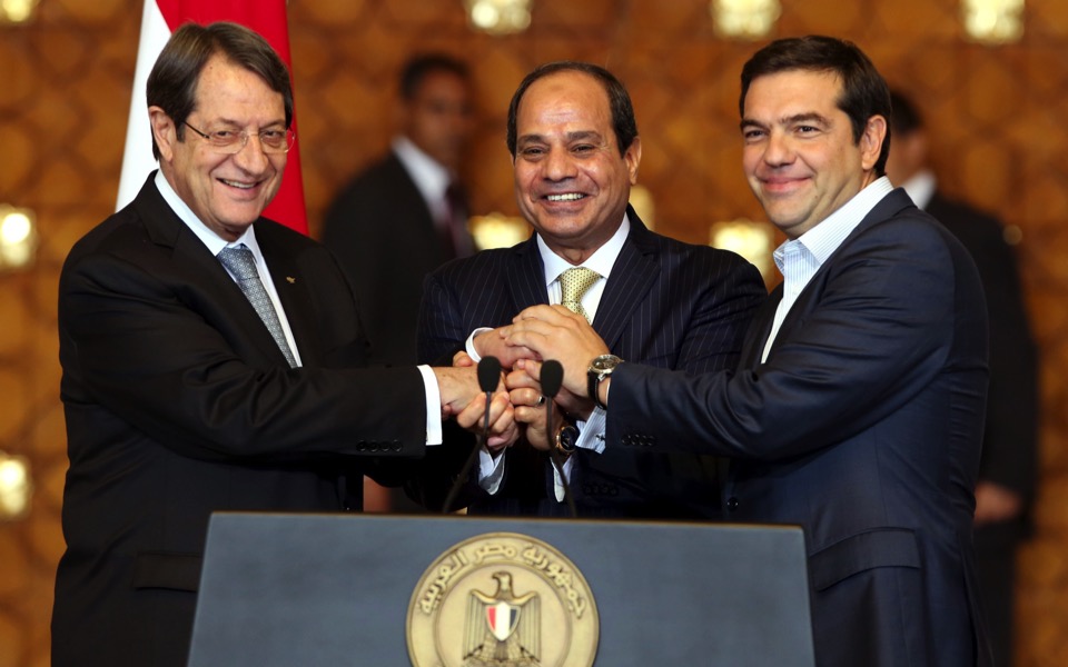 Leaders of Greece, Cyprus, Egypt to boost cooperation