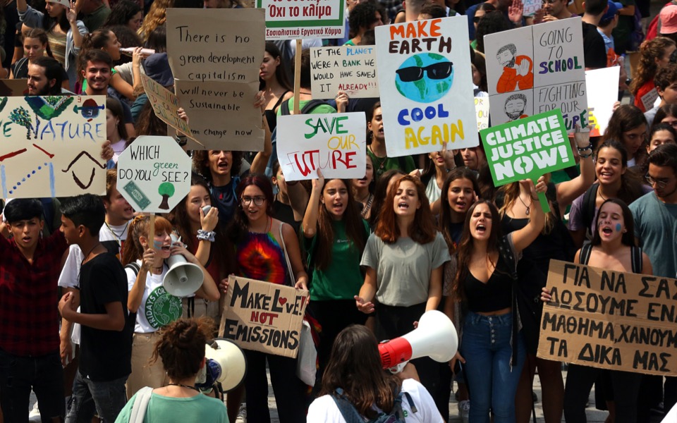 Youngsters march against climate change