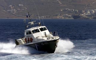 Migrants rescued by Greek coast guard in Aegean