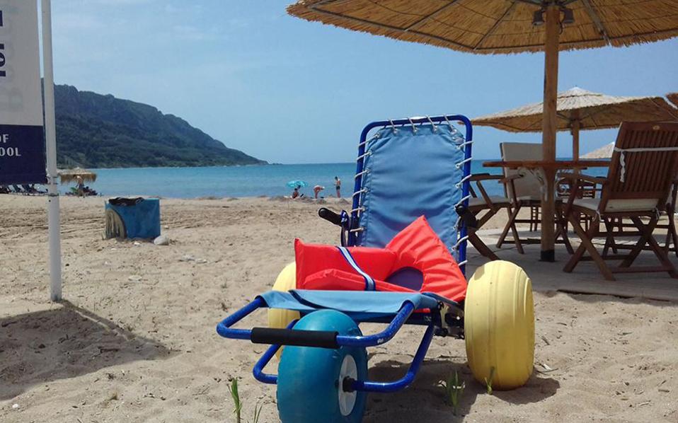 Corfu leading the way in wheelchair-friendly beaches