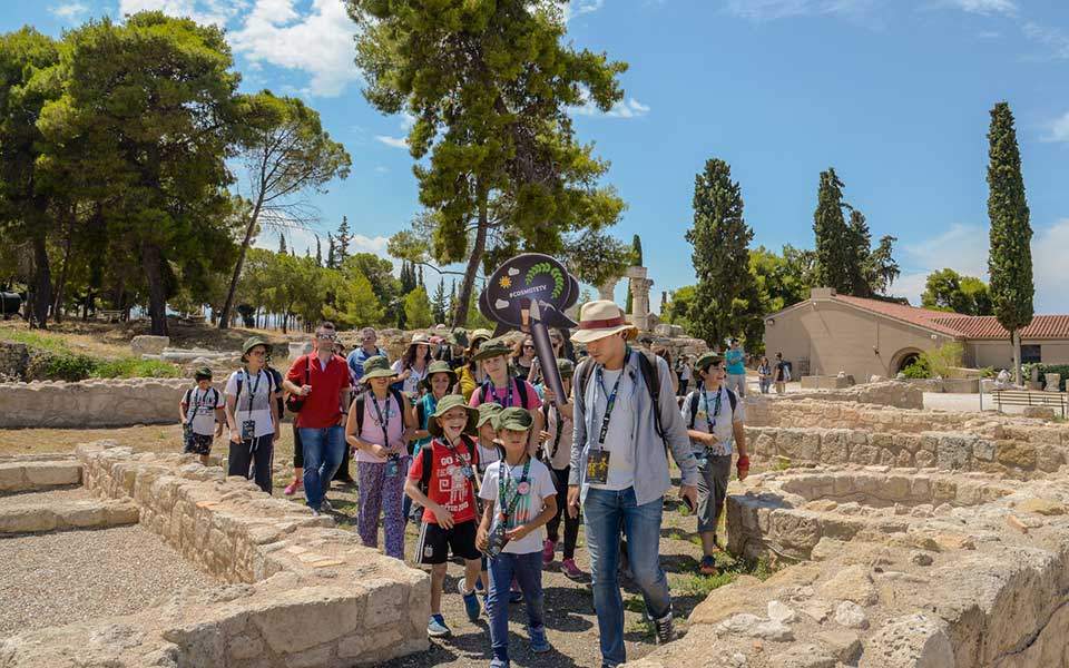 Kids become archaeologists for a day at Ancient Corinth
