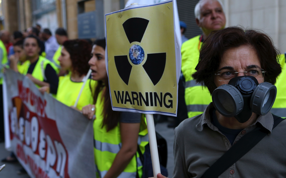 Greek and Turkish Cypriots unite in anti-nuclear protest