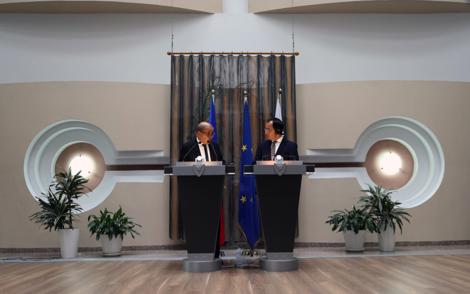 Le Drian says France stands ready to help Cyprus