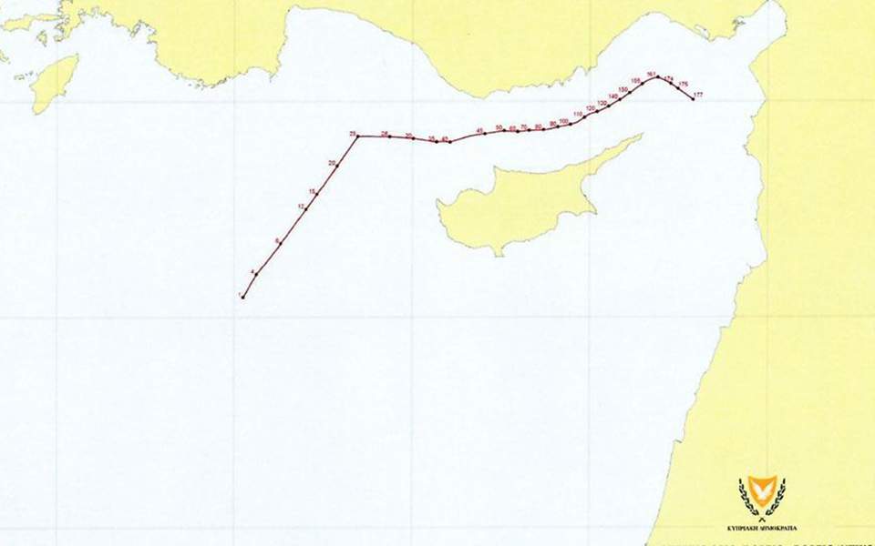 Cyprus EEZ: Map of northern boundaries published