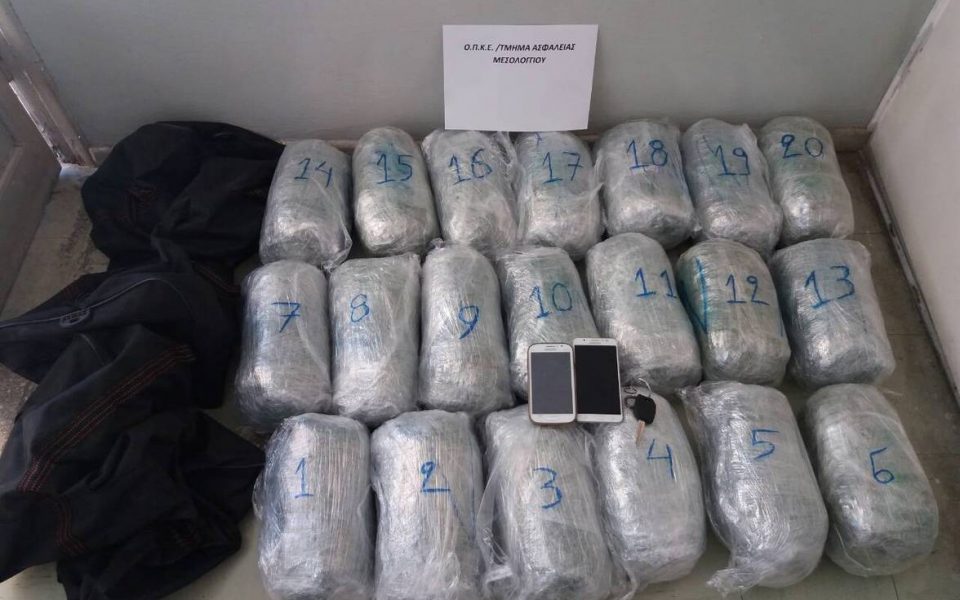 Two arrested in western Greece for drug trafficking