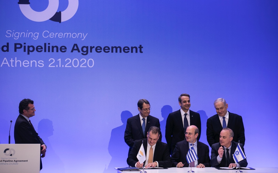 Leaders of Greece, Israel, Cyprus ink deal for pipeline, sending out multiple messages