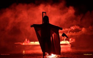 Greek town ritually burns effigy of Judas as Orthodox celebrate Easter