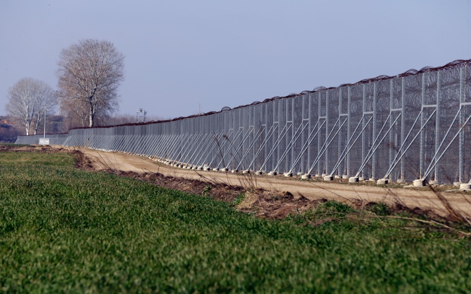 Der Zaun entlang der griechisch-türkischen Grenze.