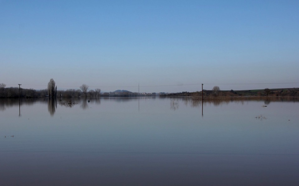 Evros River at risk of flooding in northern Greece