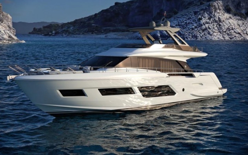 Ferretti Yachts 670: room for beauty