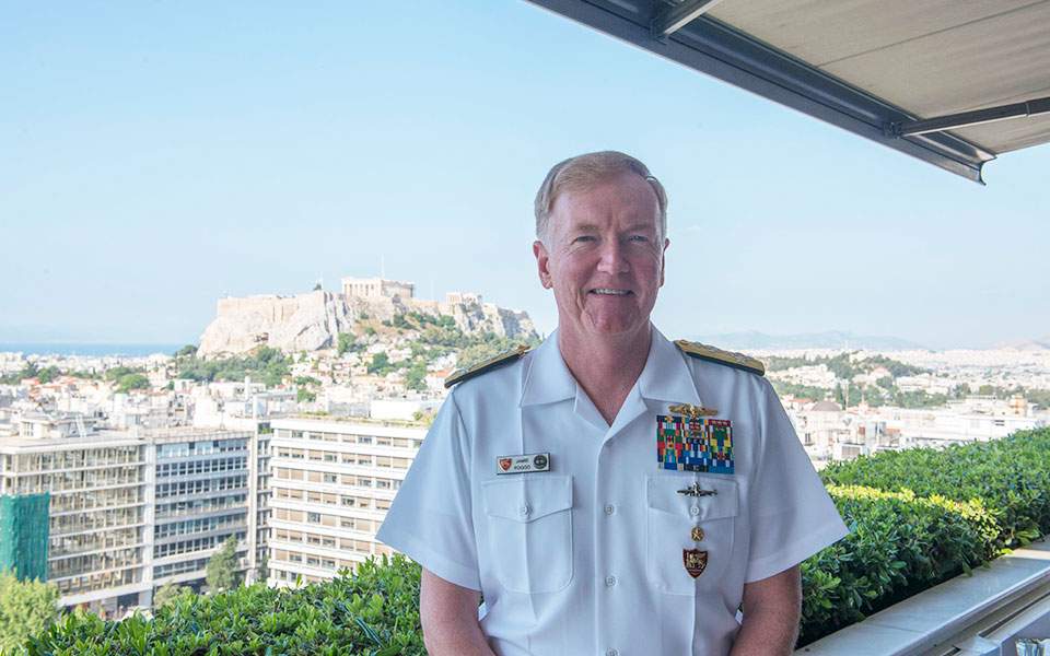 Souda Bay is ‘world-class,’ US Navy Admiral James Foggo tells Kathimerini
