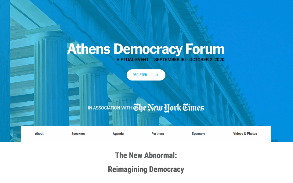 Athens Democracy Forum explores ‘the new abnormal’